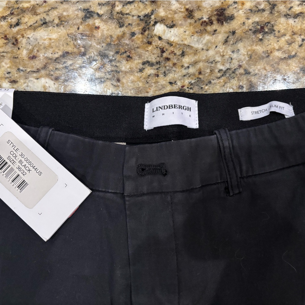 Men’s nwt Lindbergh Black designer  Pants 38